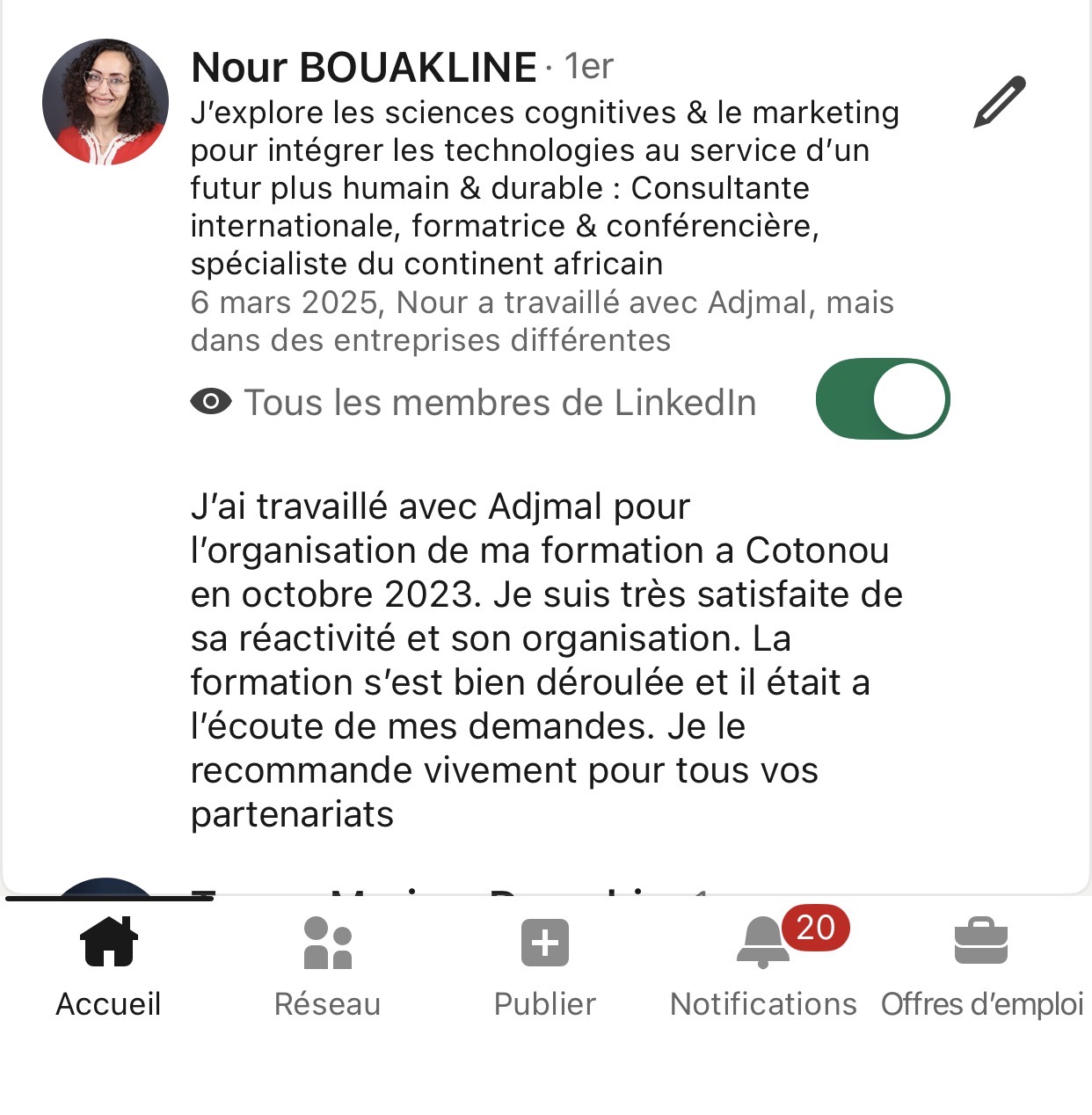 Nour BOUAKLINE, CEO AFRIQUE DIGITALE